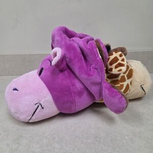 2015 Flip a Zoo "Ava Hippo" Plush (Hippo Giraffe) by Jay Play